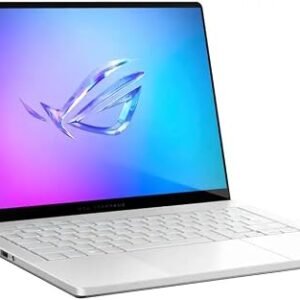 ASUS ROG Zephyrus G14 Copilot+ PC Gaming Laptop, 14" OLED 3K 120Hz, AMD Ryzen AI 9 HX 370, NVIDIA GeForce RTX 5070Ti, WiFi7, Win11, Platinum White, (32GB RAM |2TB SSD), w/USB Hub, W/GaLiMu