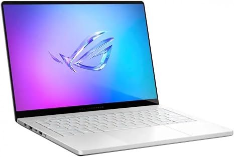 ASUS ROG Zephyrus G14 Copilot+ PC Gaming Laptop, 14" OLED 3K 120Hz, AMD Ryzen AI 9 HX 370, NVIDIA GeForce RTX 5070Ti, WiFi7, Win11, Platinum White, (32GB RAM |2TB SSD), w/USB Hub, W/GaLiMu