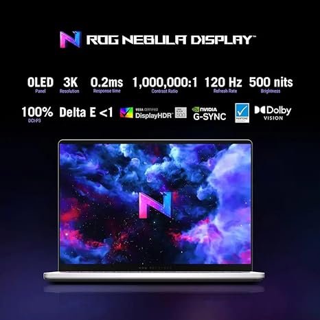 ASUS ROG Zephyrus G14 Copilot+ PC Gaming Laptop, 14" OLED 3K 120Hz, AMD Ryzen AI 9 HX 370, NVIDIA GeForce RTX 5070Ti, WiFi7, Win11, Platinum White, (32GB RAM |2TB SSD), w/USB Hub, W/GaLiMu - Image 4