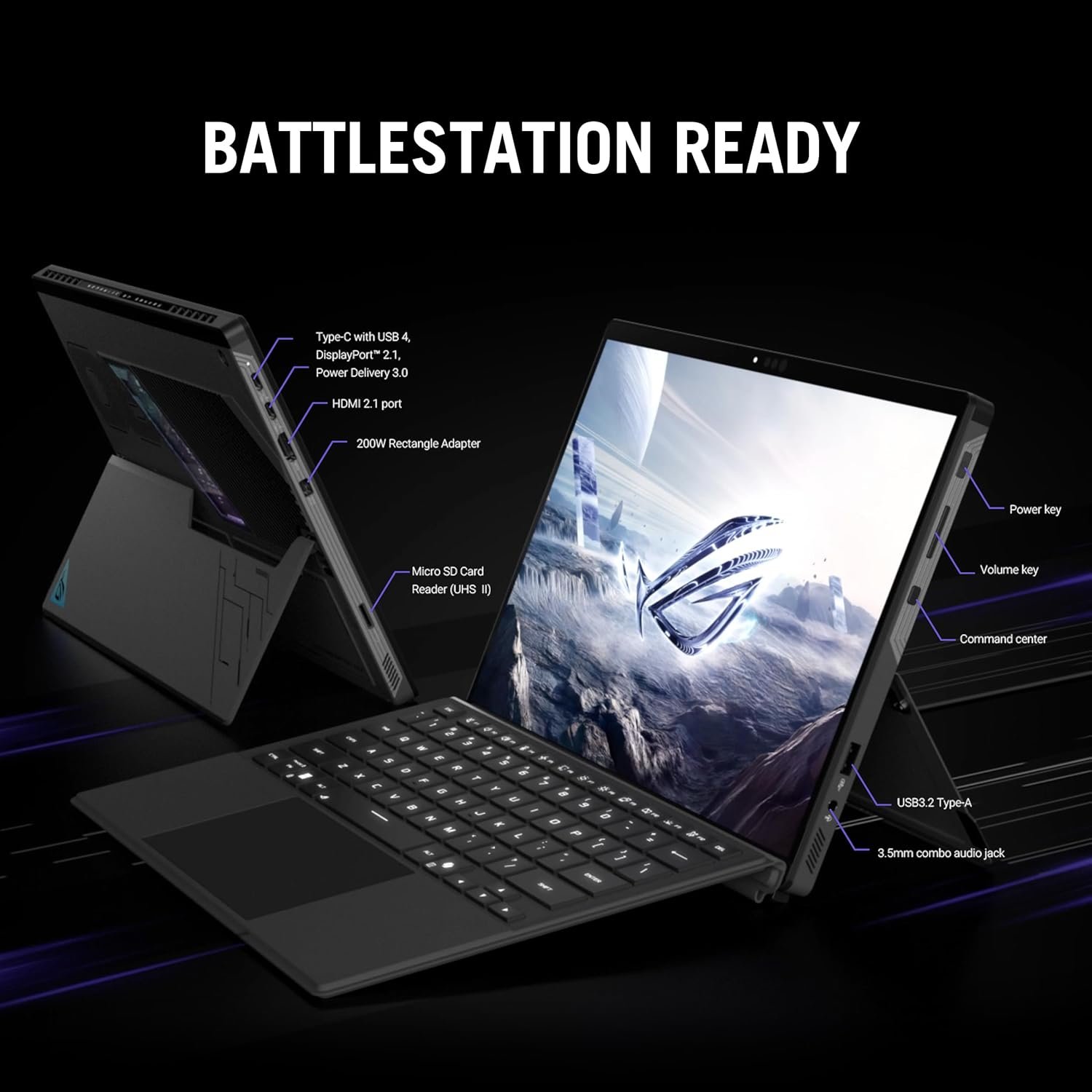 ASUS ROG Flow Z13 (2025) Gaming Laptop, 13” ROG Nebula 16:10 2.5K 180Hz/3ms, AMD Ryzen AI MAX+ 395, RDNA 3.5 Graphics, 128GB LPDDR5X 8000MHz, 1TB PCIe Gen 4 SSD, Wi-Fi 7, Win 11 Pro, GZ302EA-XS99 - Image 6